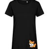 T-Shirt Frau Corgi - Schwarz