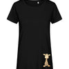 T-Shirt Frau Giraffe - Schwarz