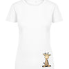 T-Shirt Frau Giraffe - Weiß