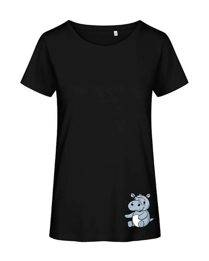 T-Shirt Frau Hippo